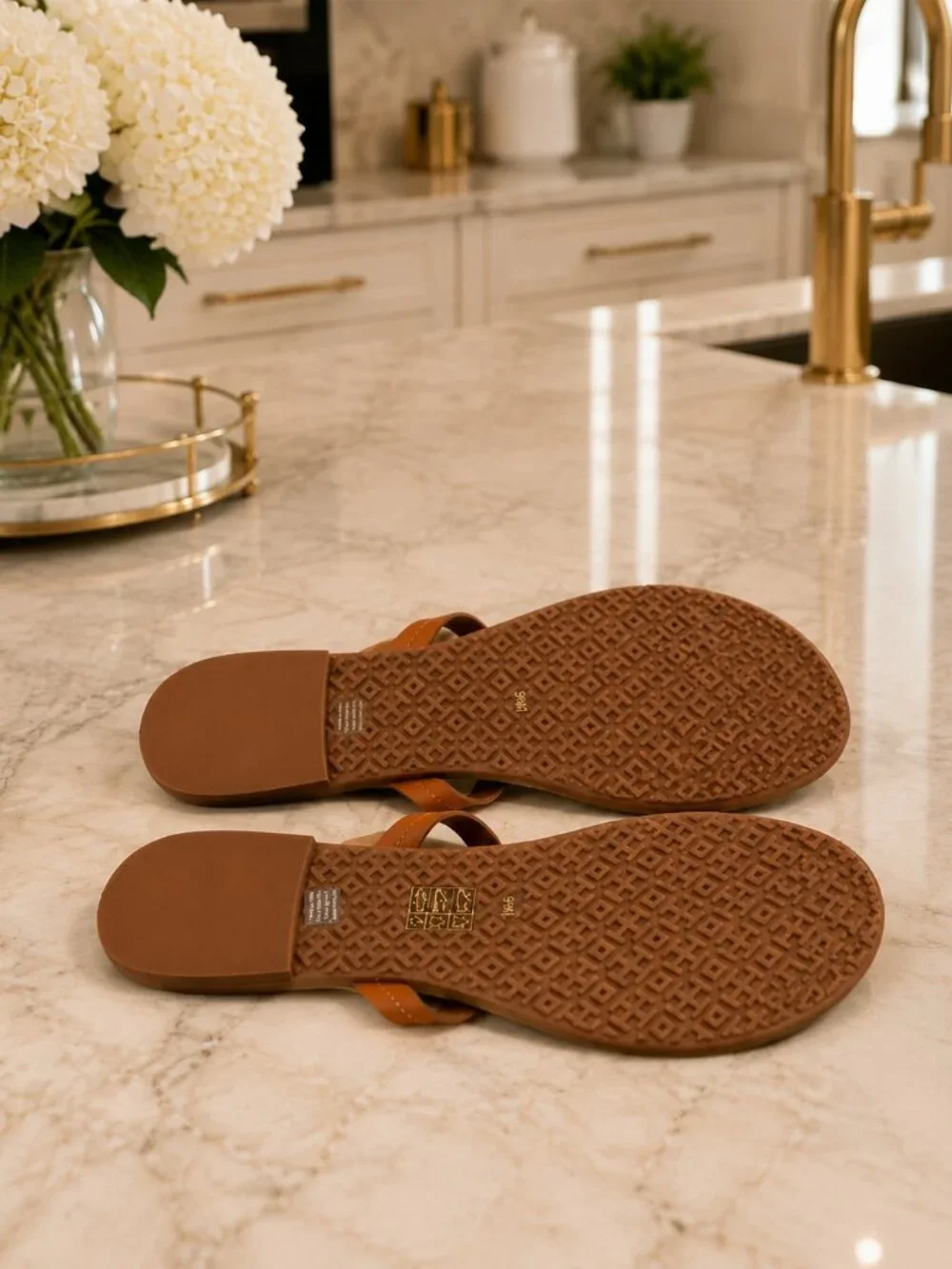 NEW IN BOX Tory Burch Miller Sandals in Vintage Vachetta